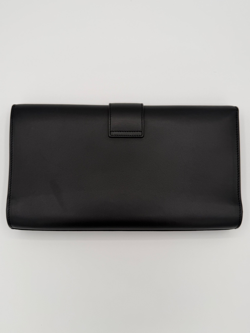 Saint Laurent YSL Chyc Y Clutch Black Leather Gold Tone Hardware - Picture 4 of 11
